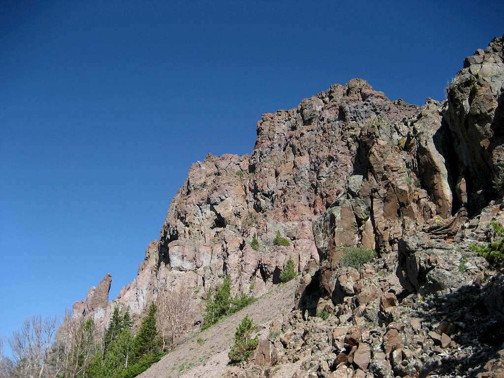 Clayton Mountain cliffs