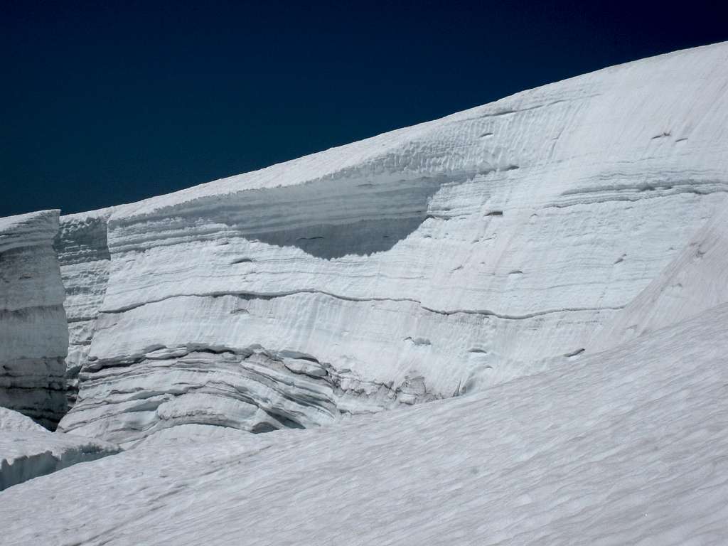Crevasses on Sulphide Glacier