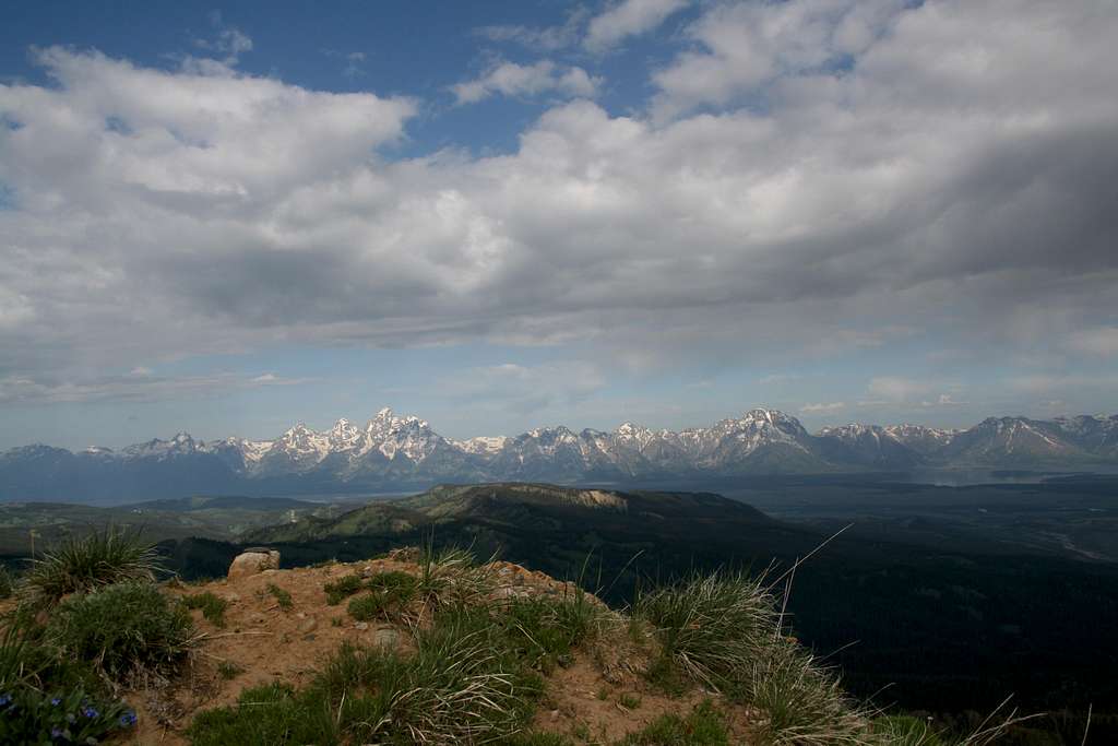 Mount Leidy-- Summit and Tetons View