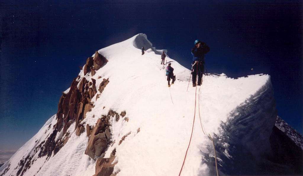 Huayna Potosi Summit Ridge