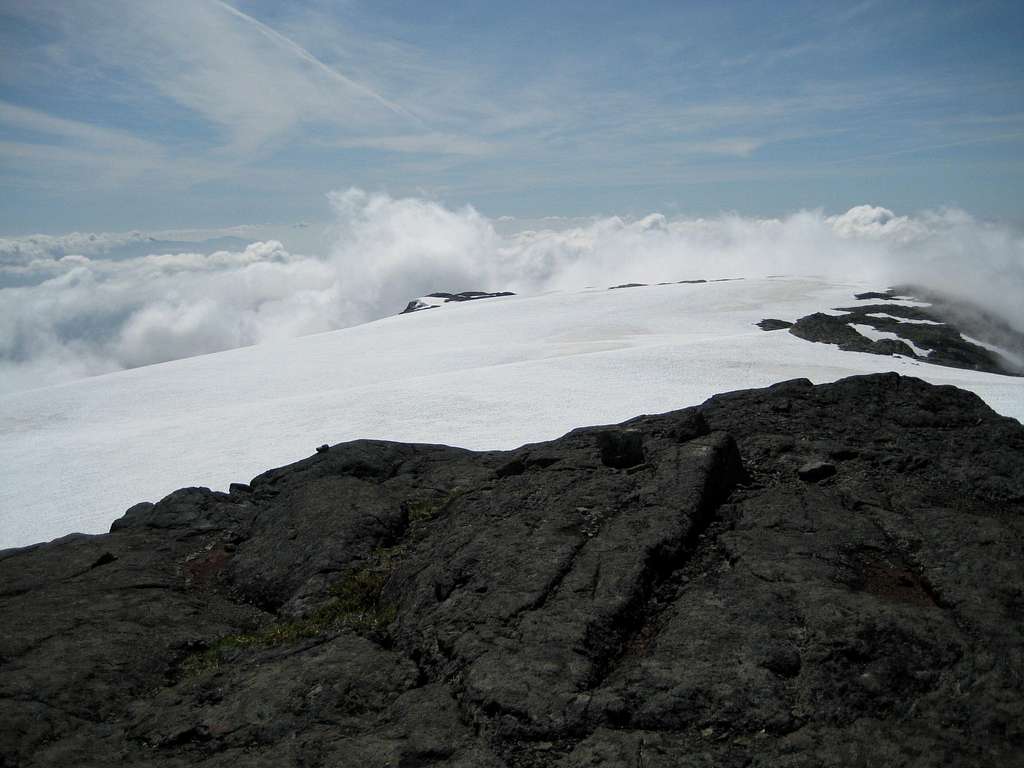 Comox Glacier Summit View SW