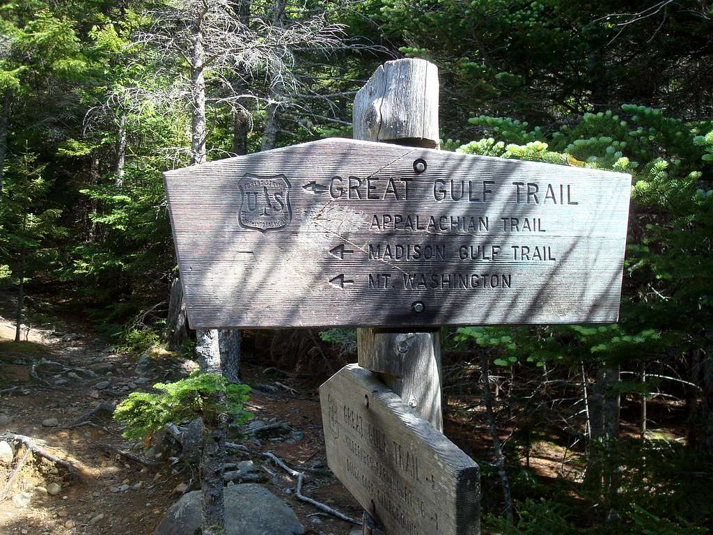 Great Gulf Trail Sign