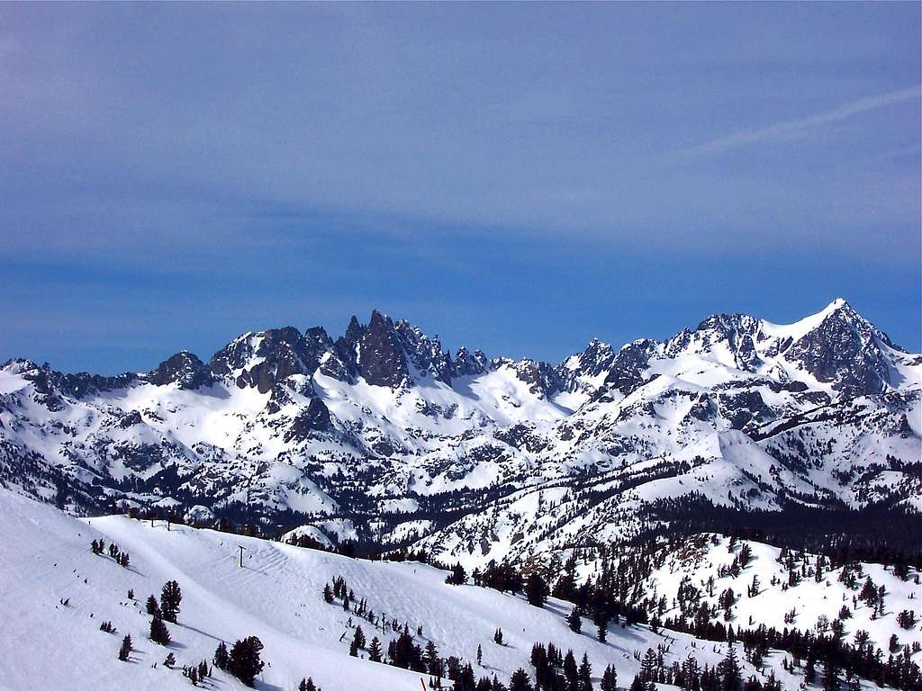 The Minarets and Mount Ritter