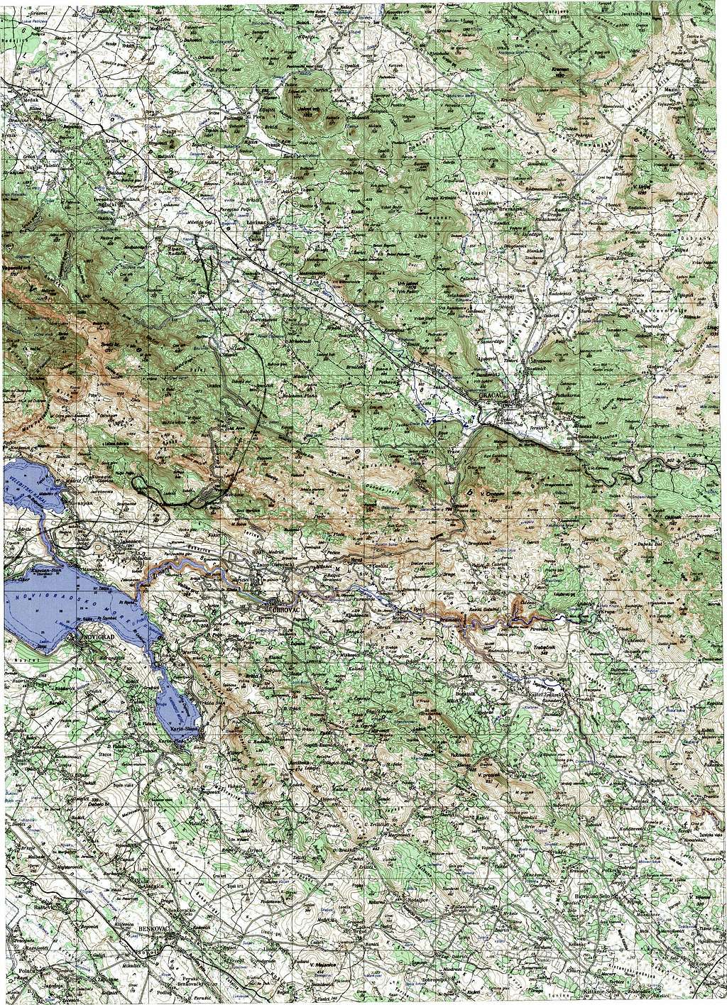 SE Velebit large scale map