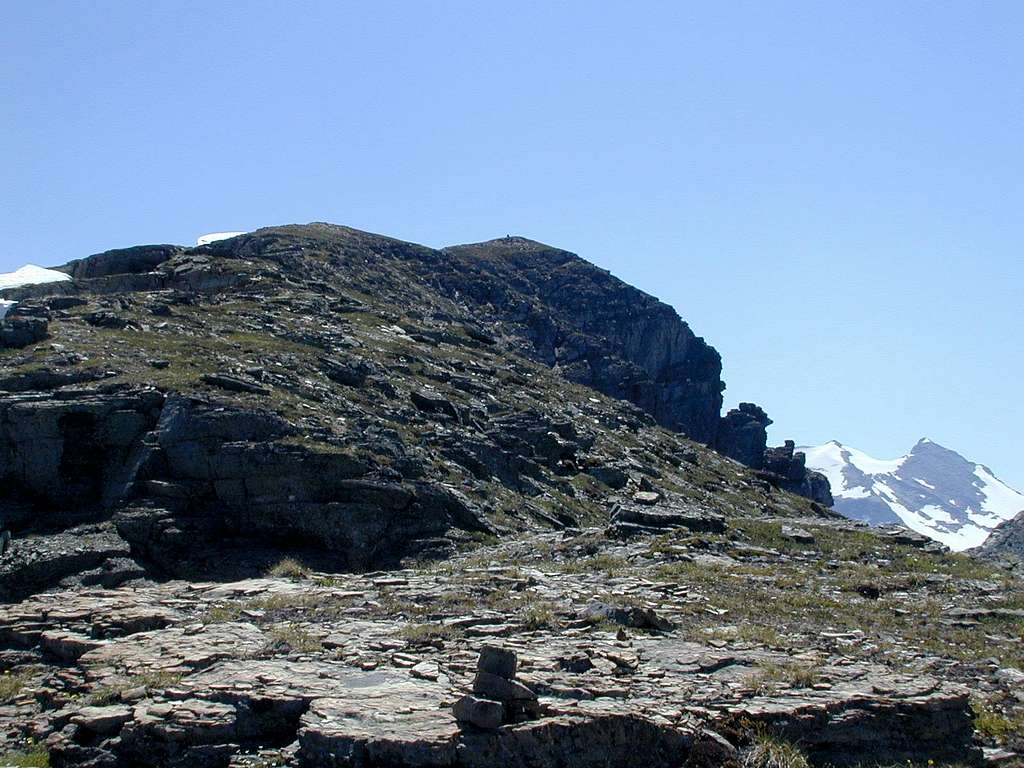 Ridgetop view of summit