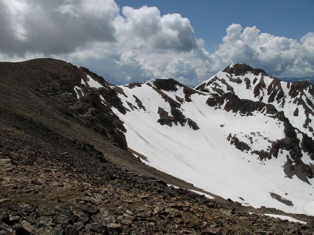 Corner Peak and Mac Leod Peak