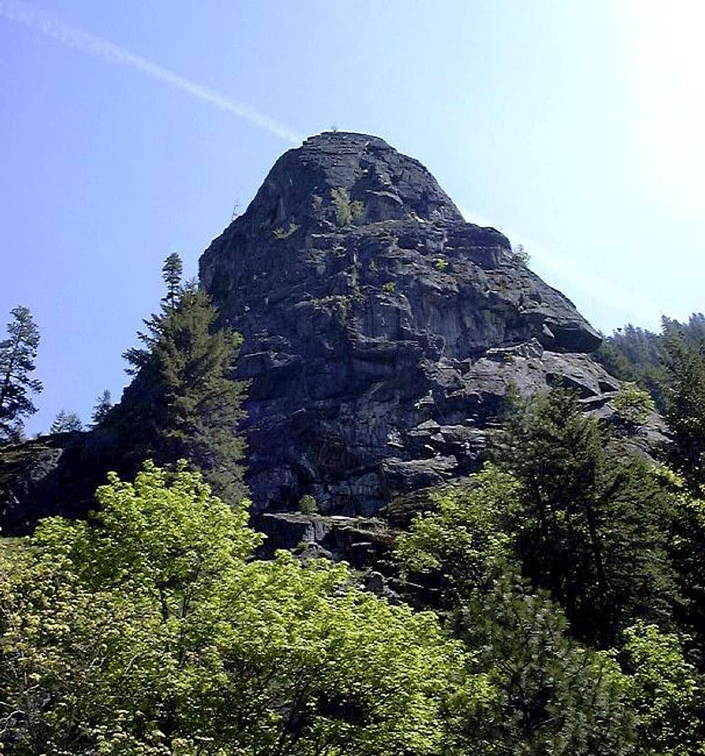 Castle Rock towering above...