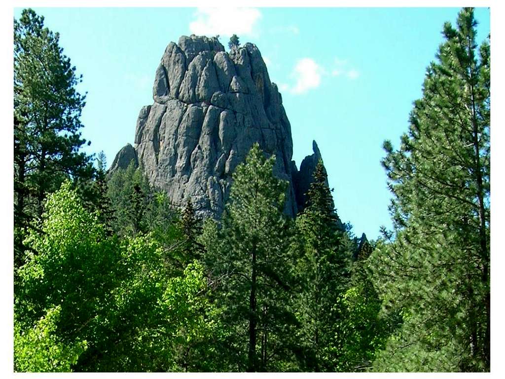 Granite formation in the wilderness