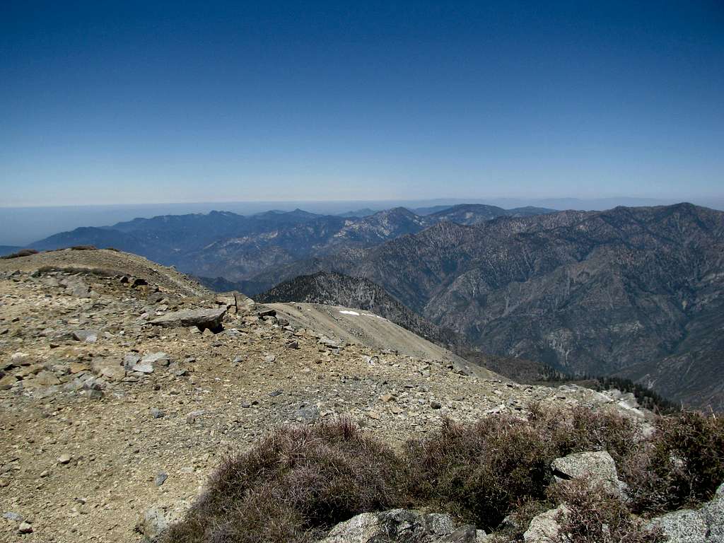 West towards the Pacific from West Baldy