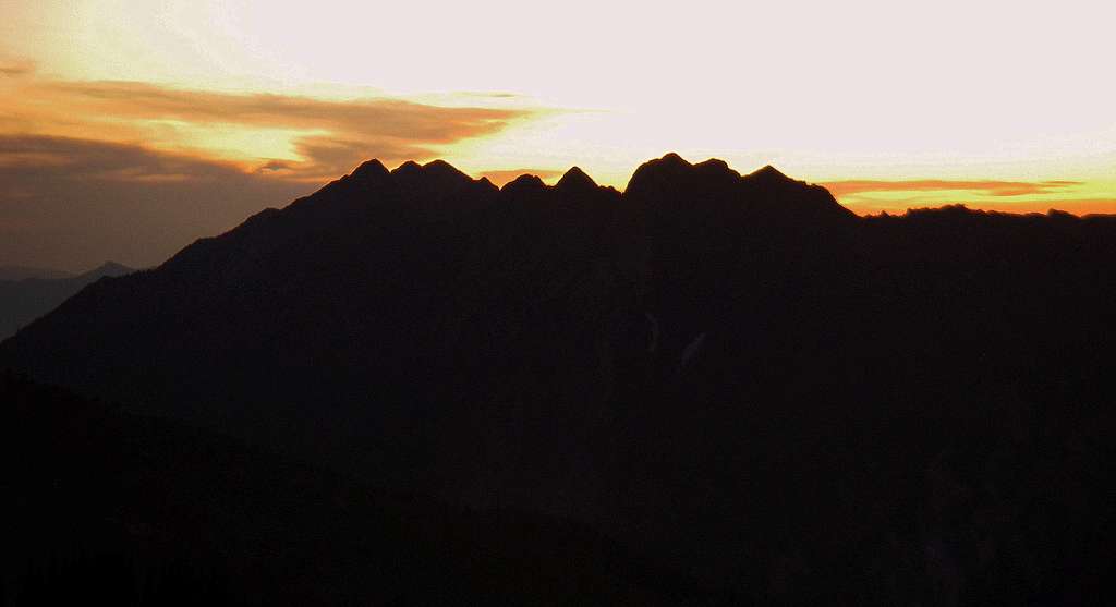The Cottonwood Ridge at sunset