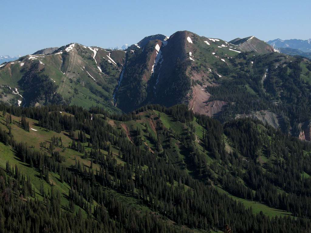View from NE Ridge of Hoback Peak