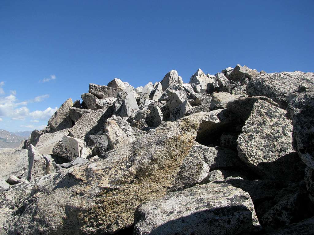 ridge crest near summit