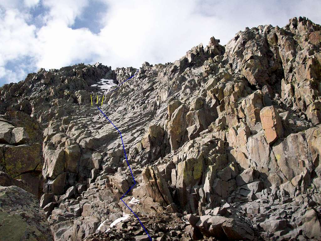 Crux of North Buttress