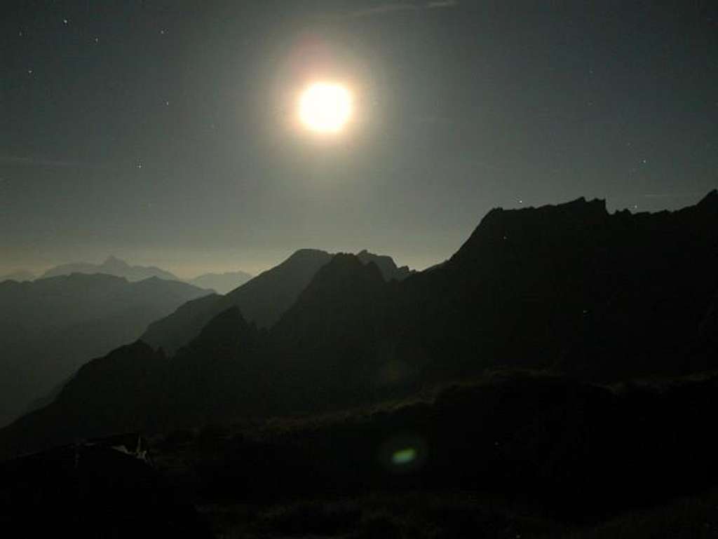 Night on the summit of Mont Crammont...