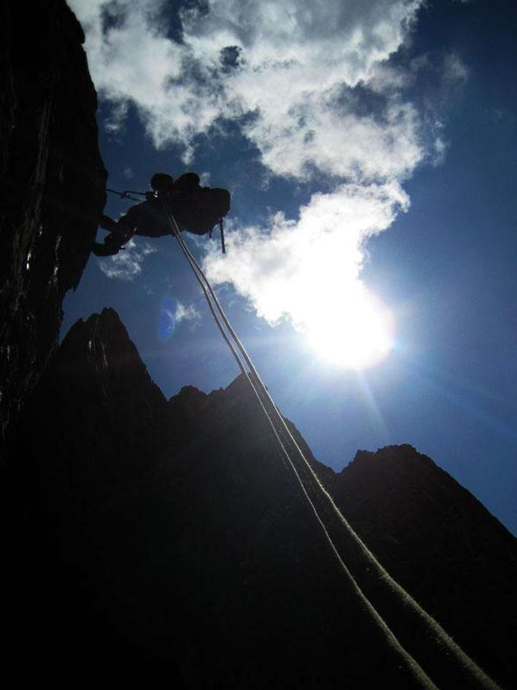 Rappeling from Spiehlerturm