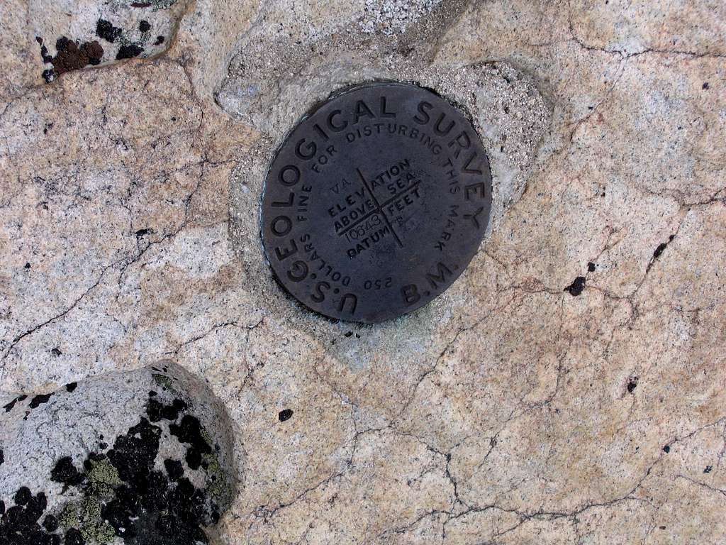 Mount Givens USGS summit marker