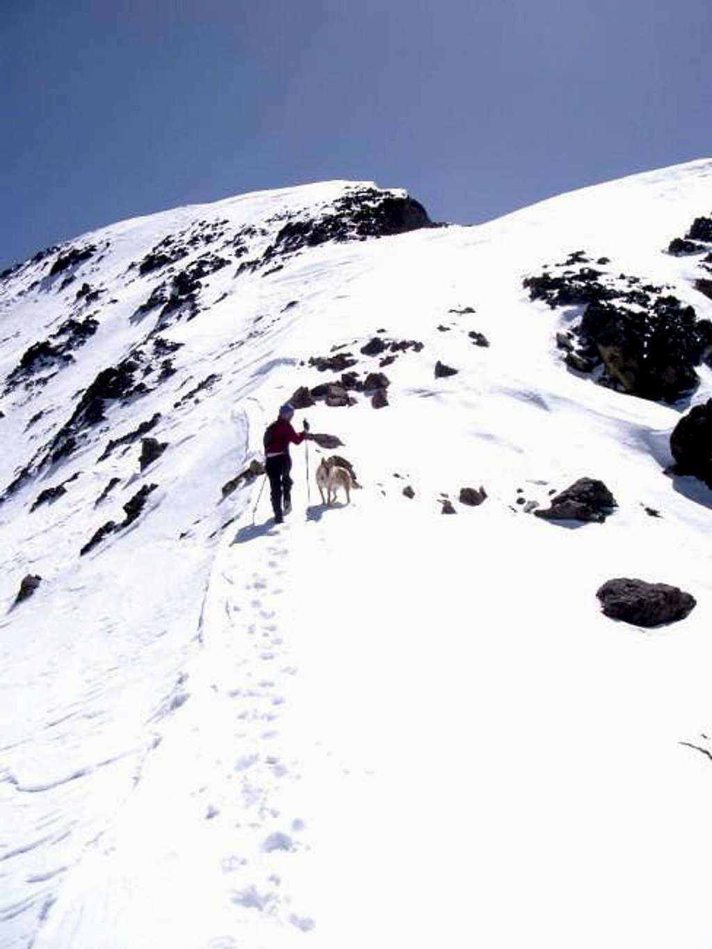 Upper NW ridge in May 2004