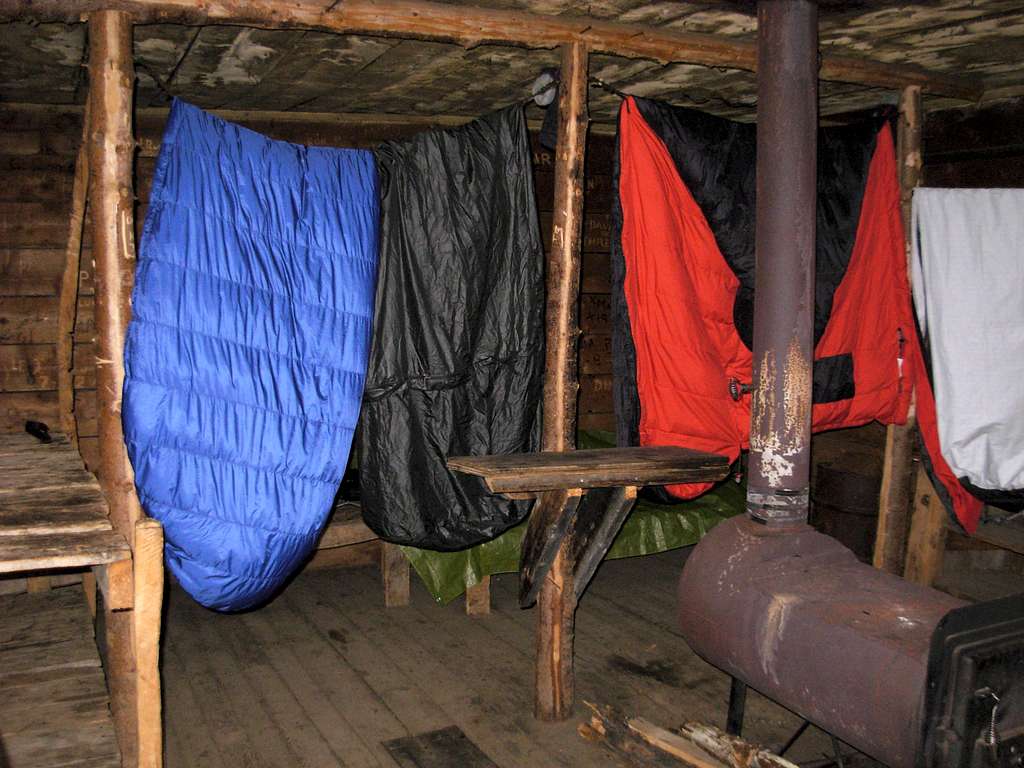 Drying Gear At Tungsten Cabin