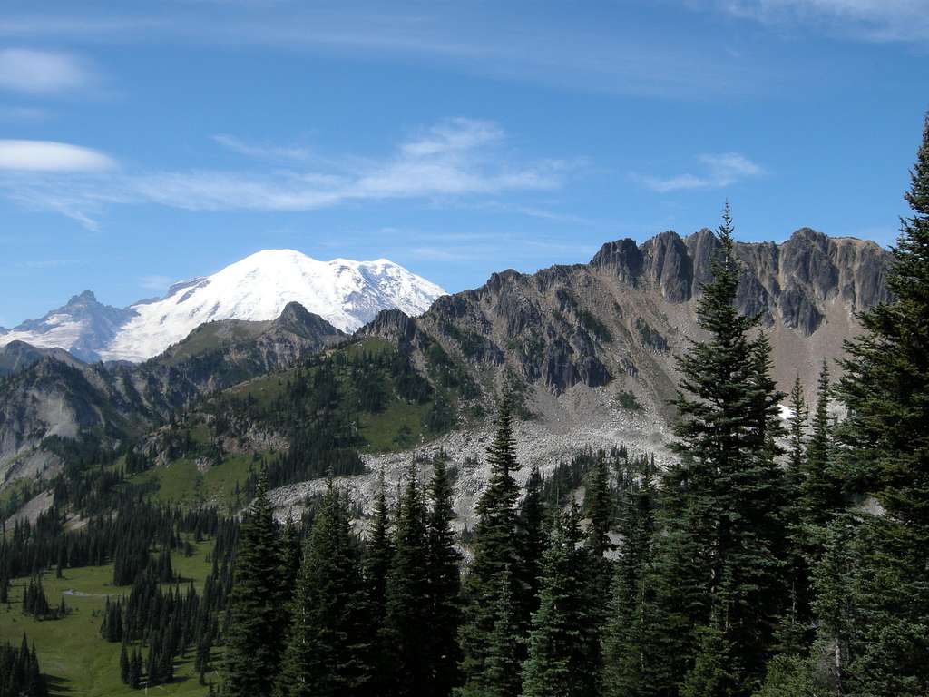 Mount Rainier over the Palisades