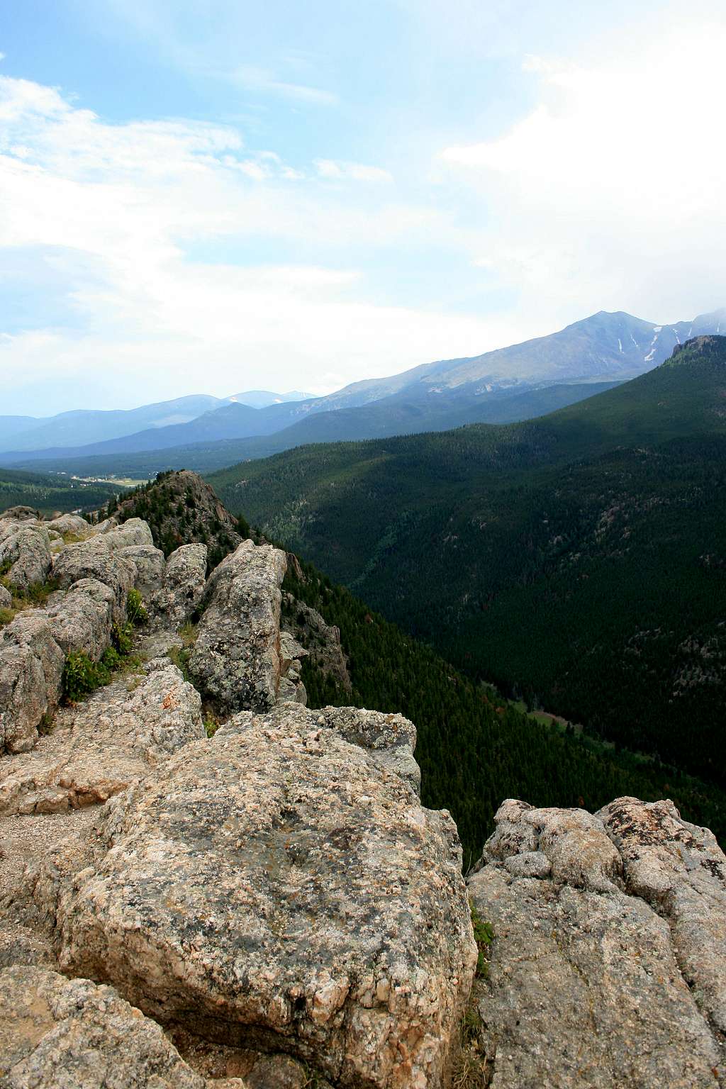 Looking to the southwest from the summit of Lily Mountain