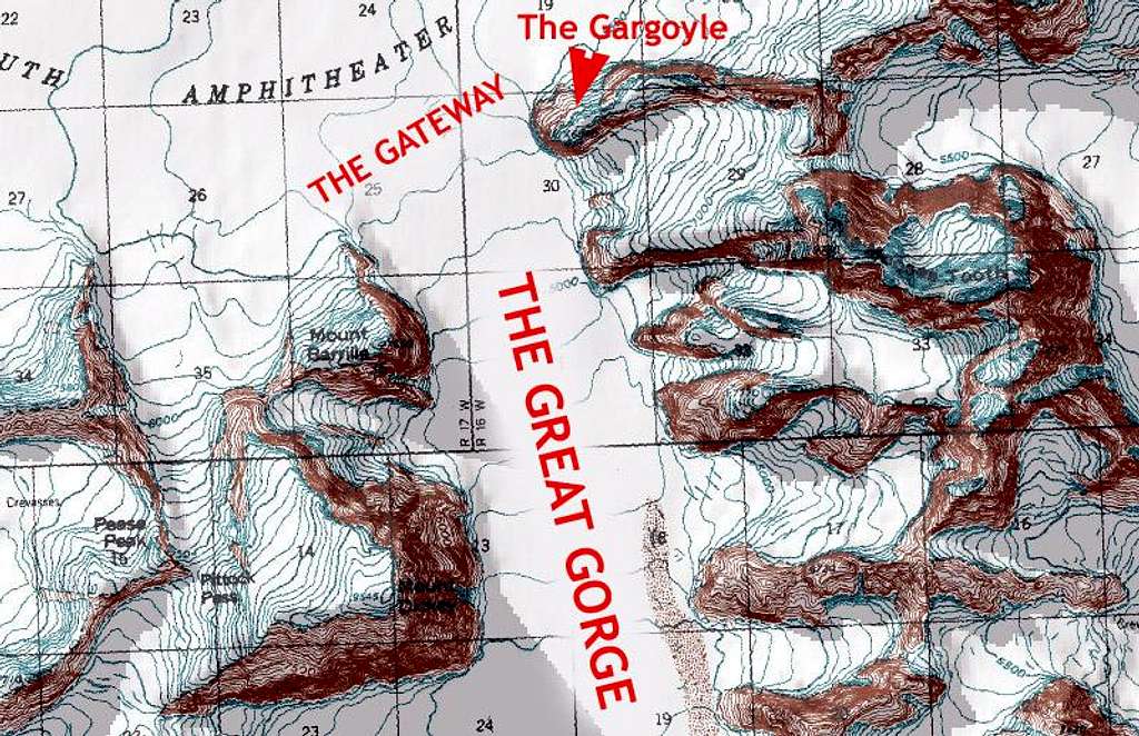 Map of the Great Gorge
