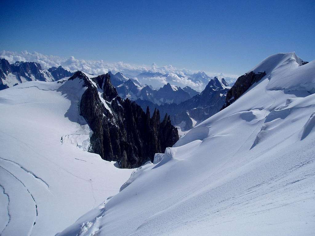 Descend from Mt. Blanc