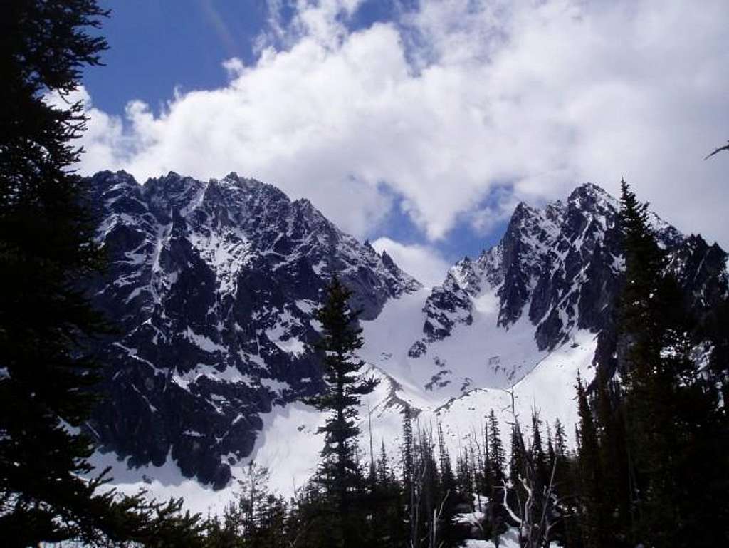 A view of the Colchuck...