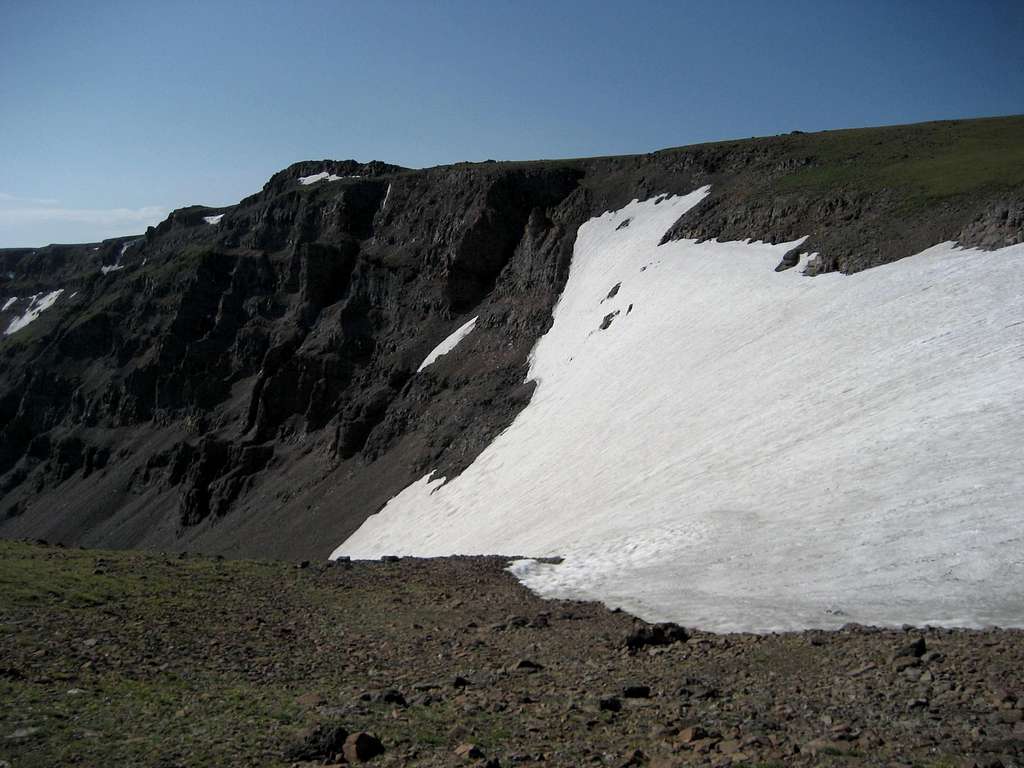 Glacier at the head of Big Creek