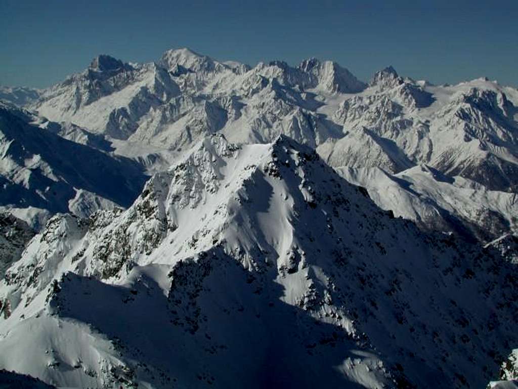 Mont Blanc seen from the top...