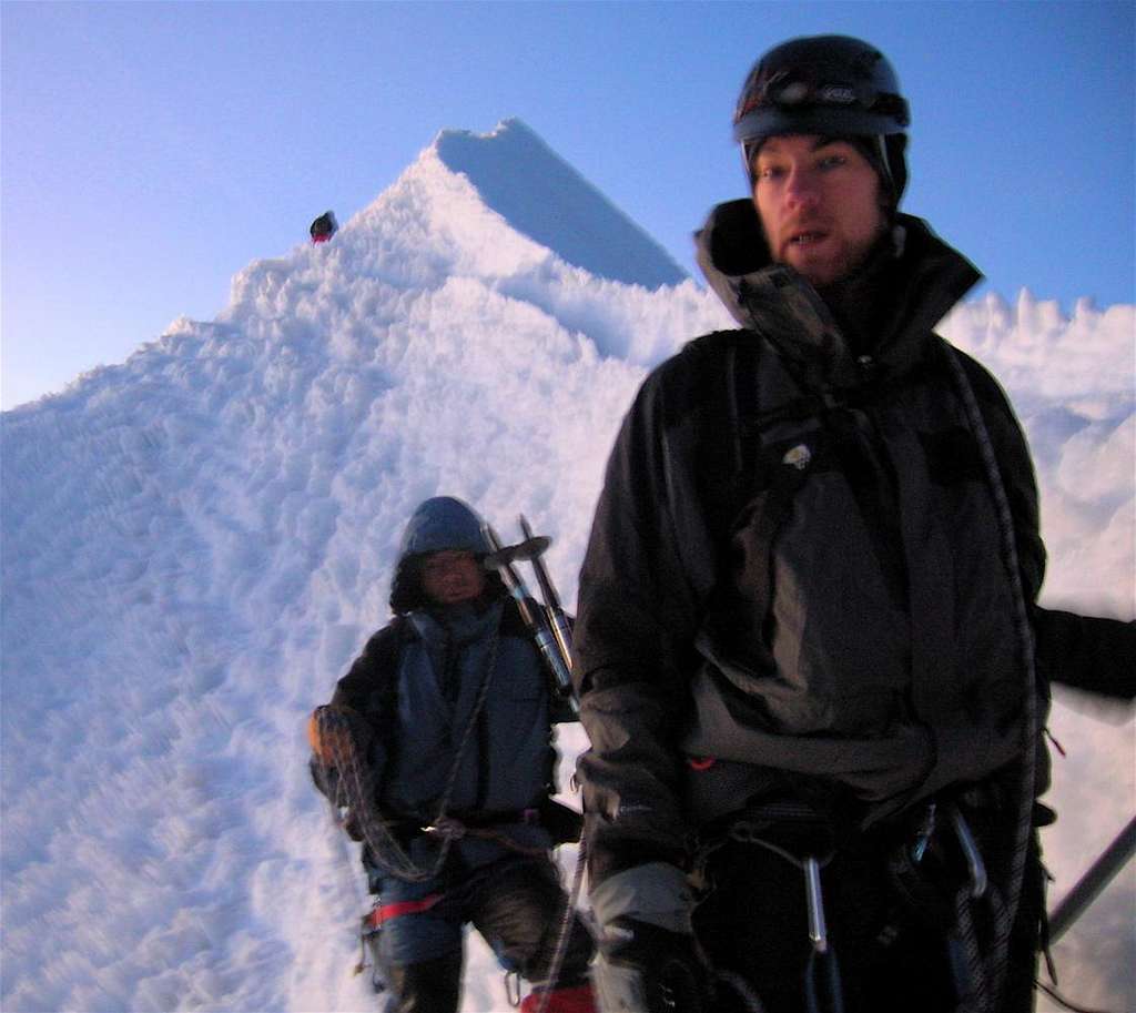 Near Huayna Potosí Summit, Bolivia