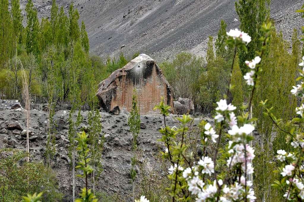 Budhist Rock Skardu Baltistan