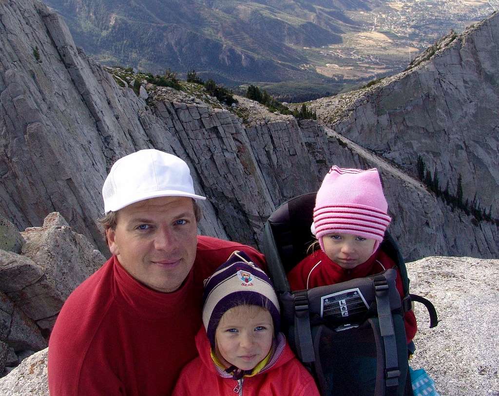 Rostislav with children on Lone Peak, Utah_07