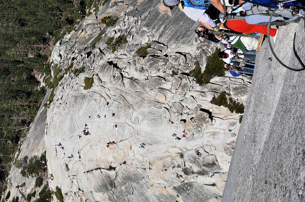 Half Dome Cables view down