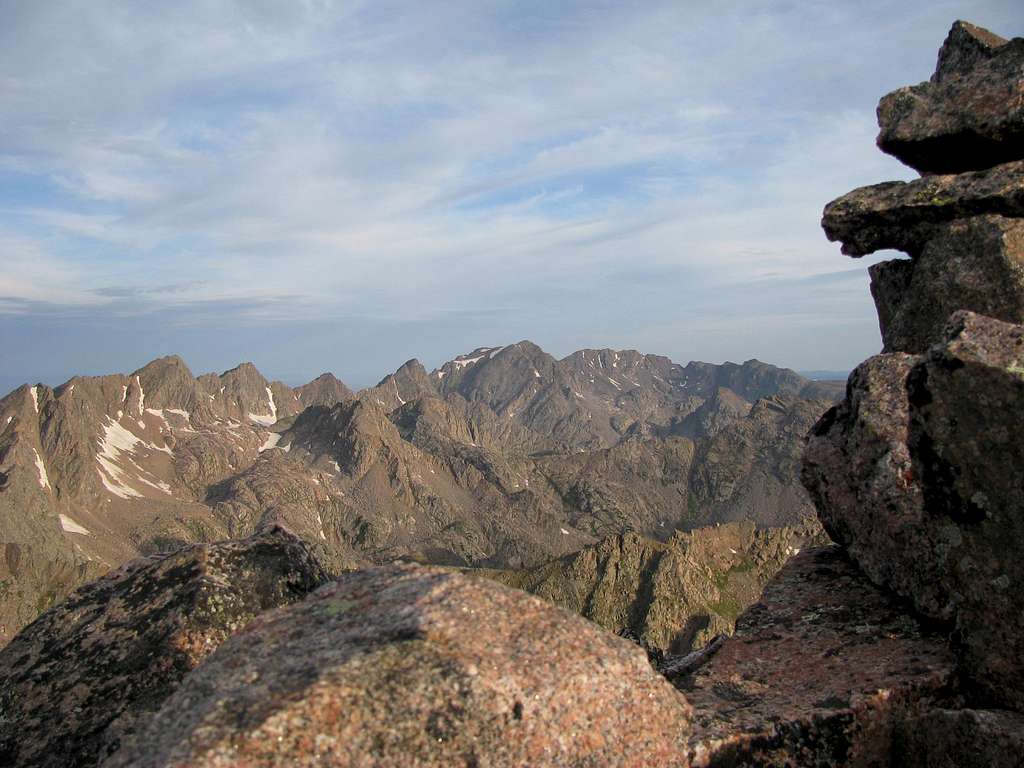 Summit Peak Q - view of Ripsaw Ridge