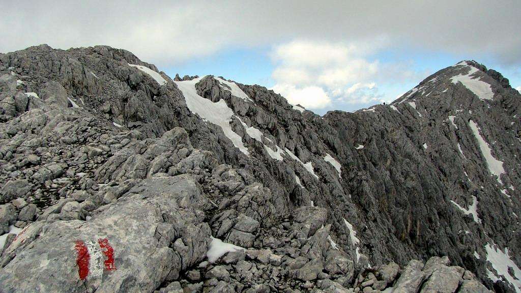 The ridge and the summit.