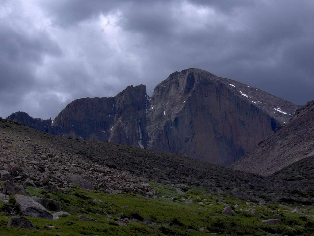 Clouds Gather over Longs Peak