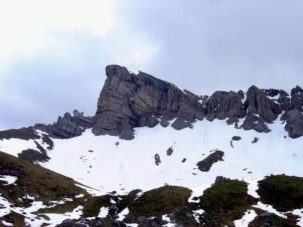 View of north face of Chipeta...