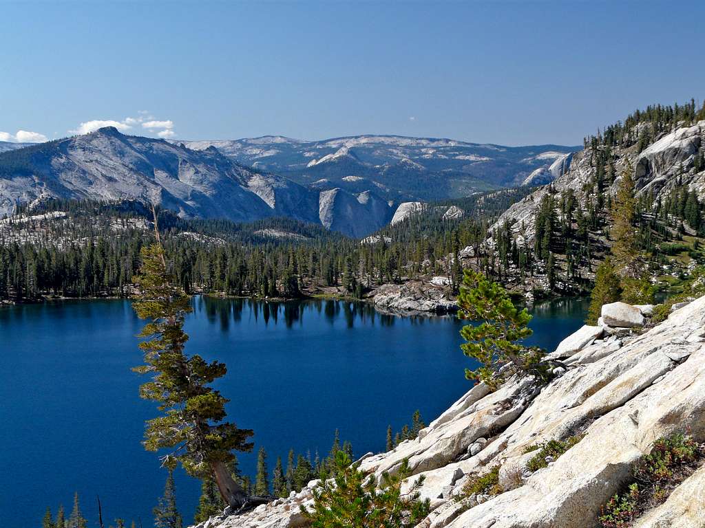 South from above May Lake