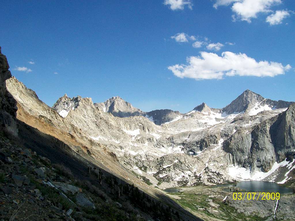 Looking at the Sawtooth (the rightmost peak) 