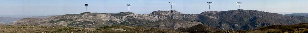 Serrella massif from Aitana. 2004.10.02