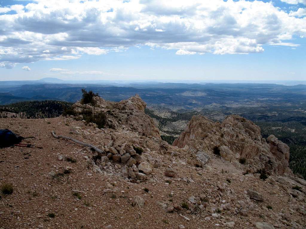 The summit area