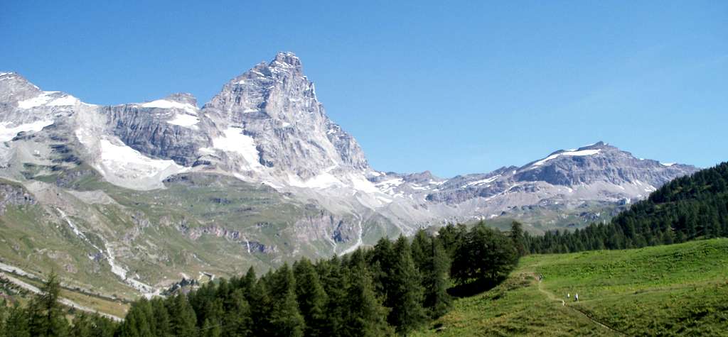South Face, Matterhorn from Lago Bleu