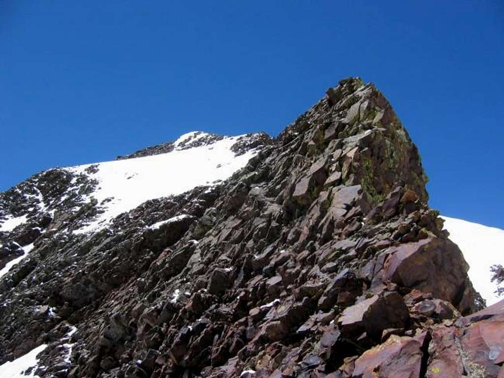 The summit as viewed during...