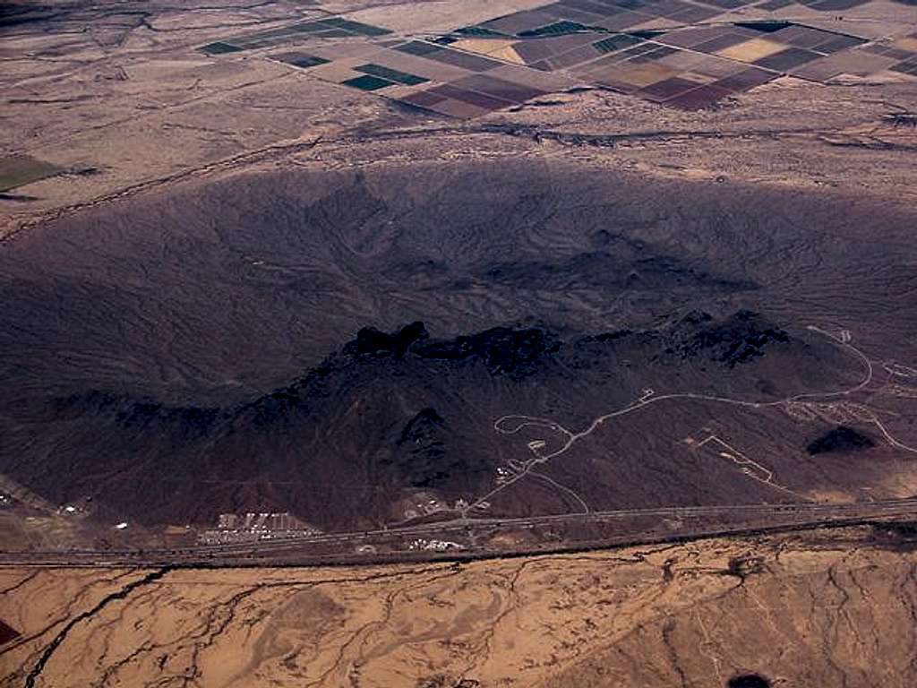 Picacho Peak from the air, on...