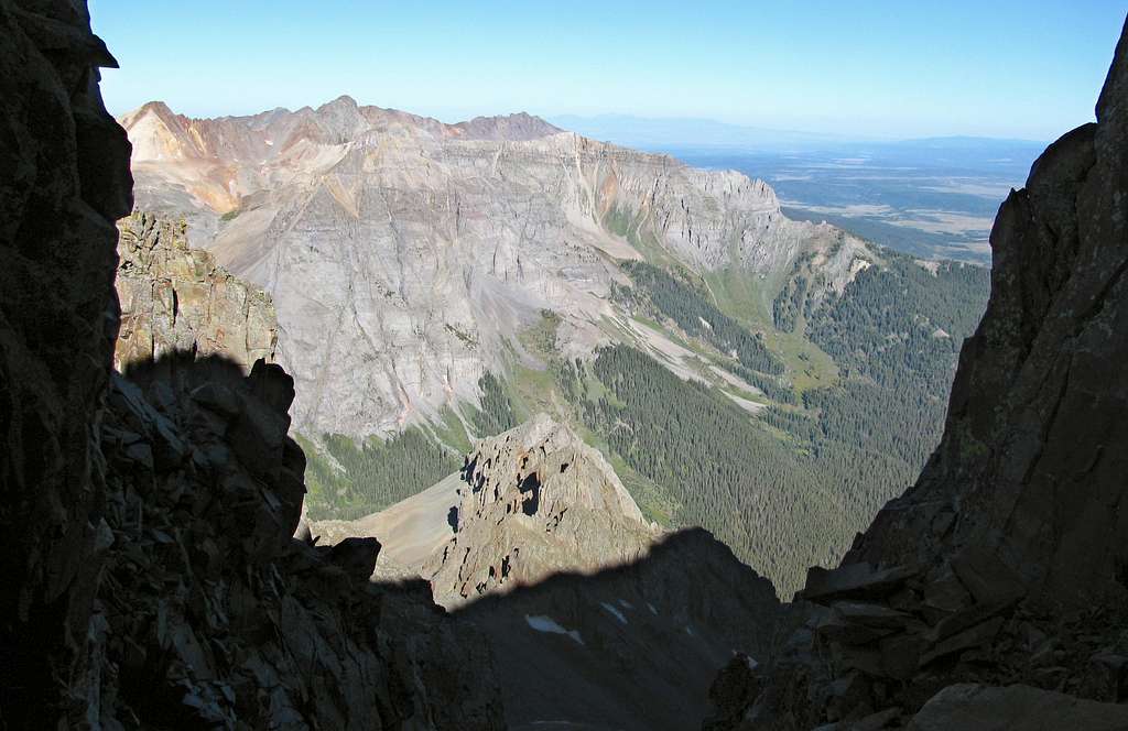 View west from southwest ridge