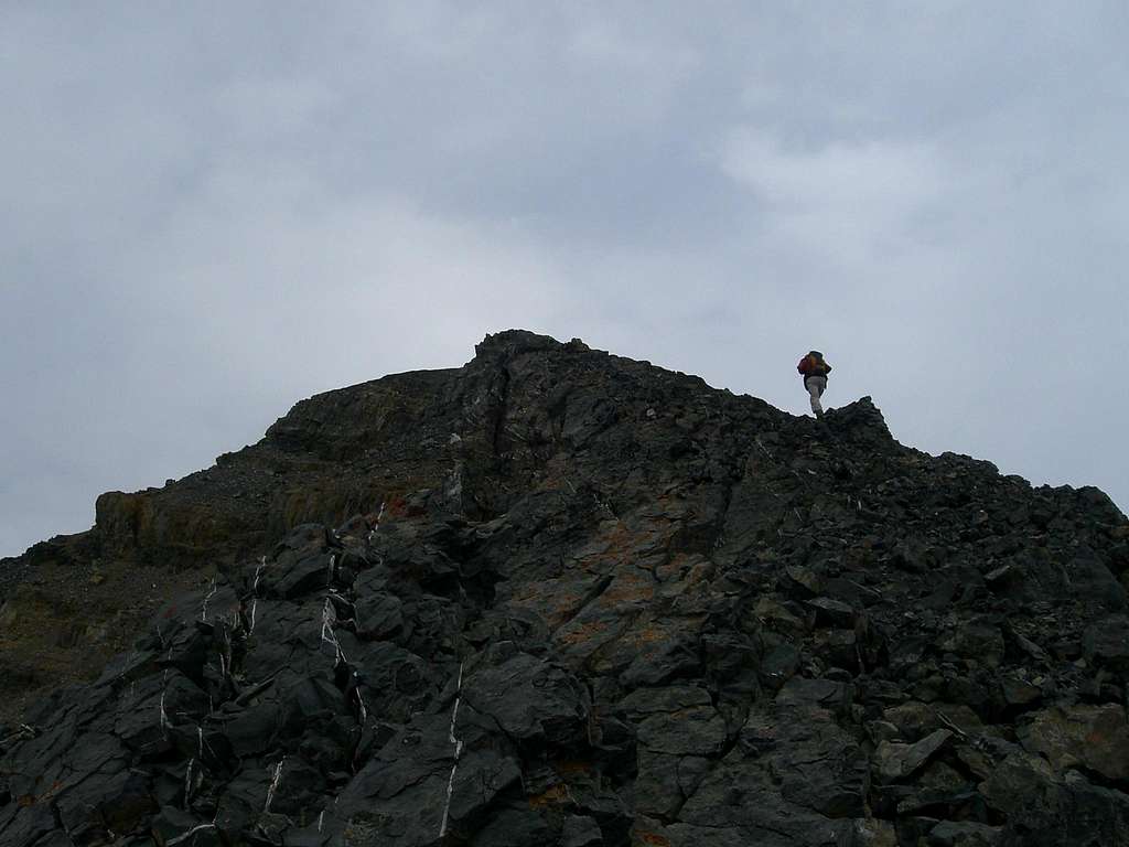Zach nearing the Summit