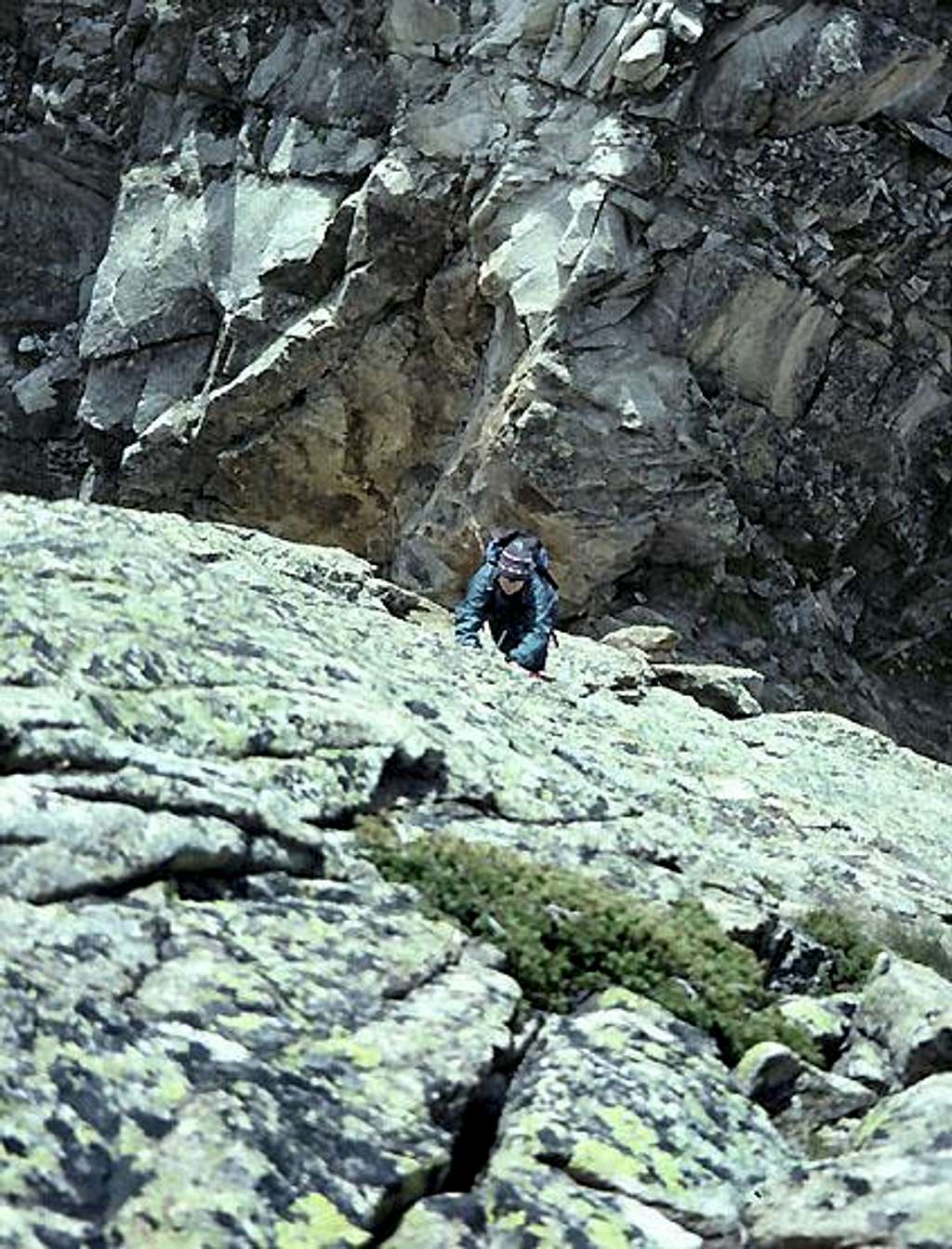 Hochschijen South Ridge crux pitch