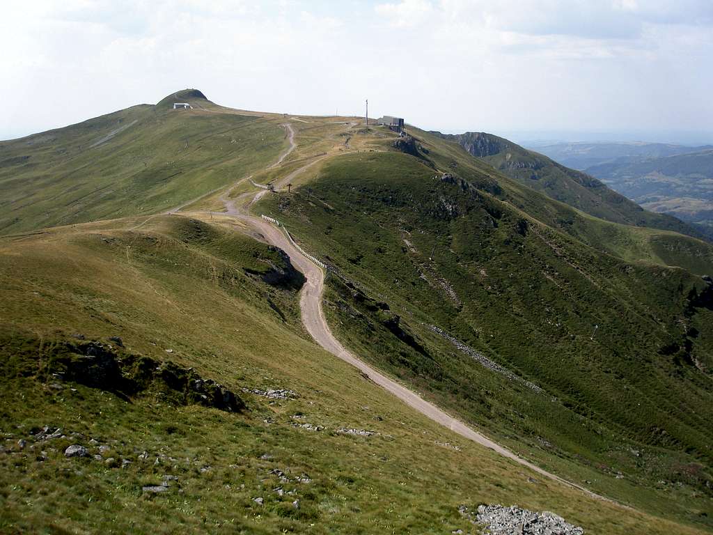 Upper areas of the Plomb du Cantal