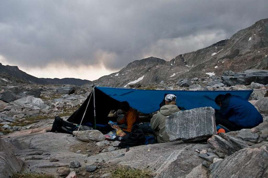 Last camping spot in Wilderness Basin