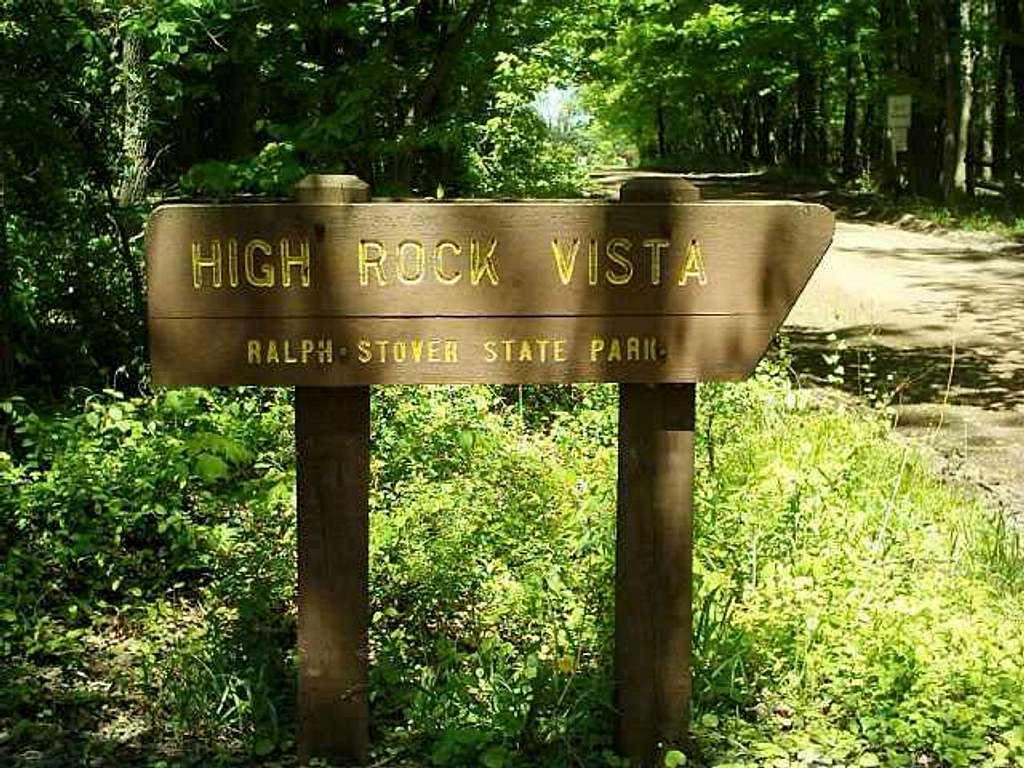 High Rock Vista Sign